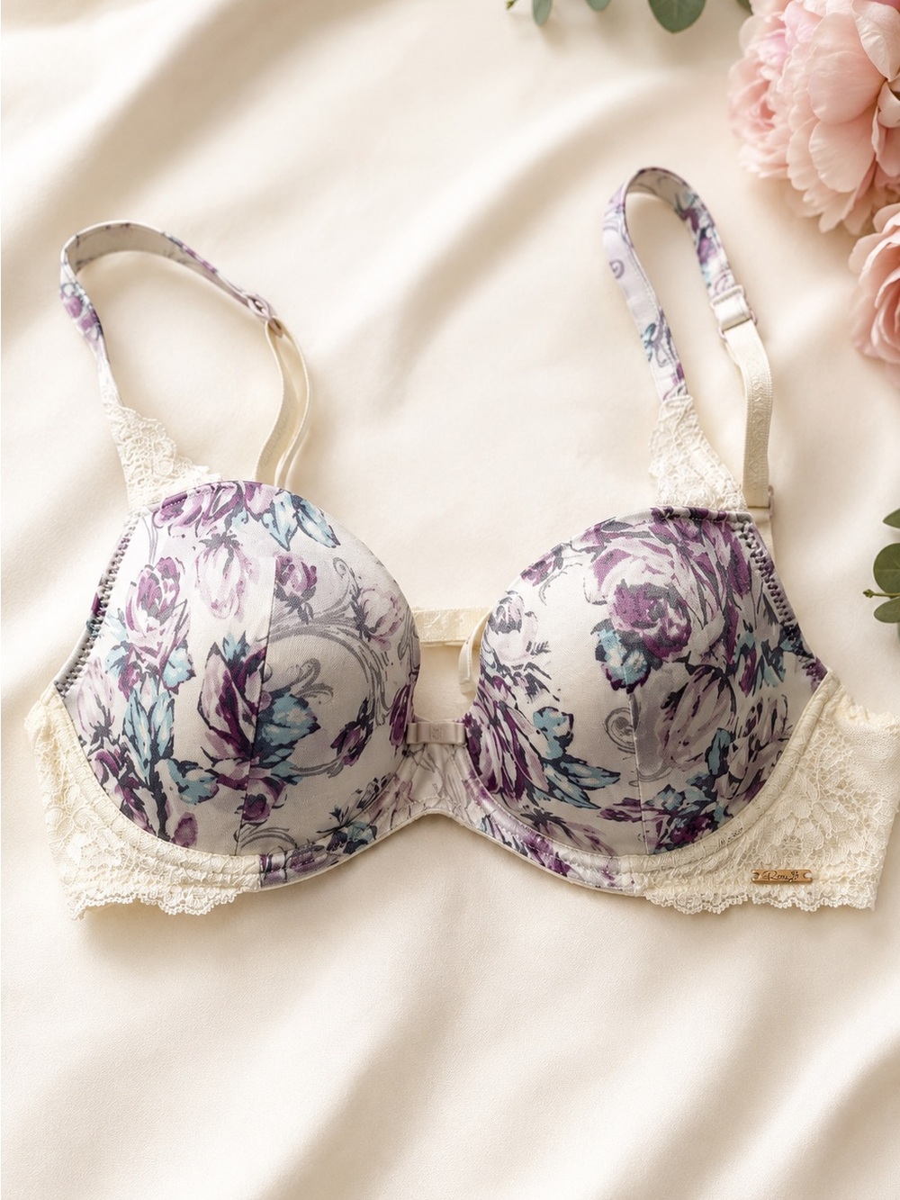 Rosie for Autograph Silk Blend Floral Lace Underwire Bra 34B M&S